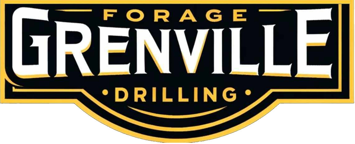 Logo minimaliste de Forage Grenville Drilling, division Puits artésiens Laurentides